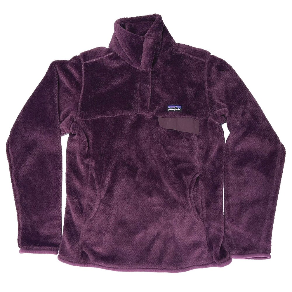 Patagonia Women’s Retool Snap Primaloft Fleece Pullover Small Deep Plum Wine